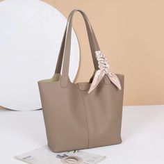 Luxurious Leather Ladies' Large Capacity Tote Bag woyaza Beige Tote Bag For Office, Elegant Faux Leather Shoulder Bag For Work, Elegant Faux Leather Bag For Office, Elegant Faux Leather Office Bag, Office Shoulder Bag With Solid Color And Handles, Elegant Large Capacity Faux Leather Bag, Elegant Faux Leather Satchel In Solid Color, Elegant Faux Leather Satchel For Everyday Use, Elegant Solid Color Faux Leather Satchel