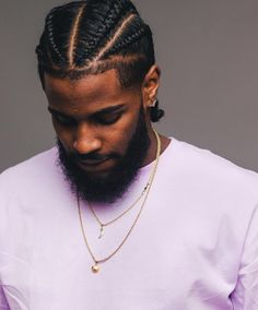 Men’s 4 Braids Hairstyles, Men With Braids And Fade, 4 Mens Braids, 4c Braids Men, Braids For Curly Hair Men, 5 Cornrows Braids Men, Four Cornrow Braids, Black Men With Braids, 4 Cornrows Braids Men