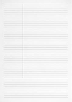 a blank paper with lines on it