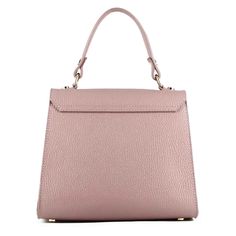 Elegant handbag
 High quality pink textured leather
 Double twist closure in gold-colored metal and internal zip
 Leather interior
 Removable leather shoulder strap
 Leather handle
 Length 23 cm
 Width 12cm
 Height 19.5 cm Ostrich Bag, Python Bags, Double Twist, Elegant Handbag, Jeweled Sandals, Buckle Ankle Boots, Chelsea Boots Women, Low Heel Sandals, Buckle Sandals