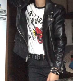 Greaser Fashion, Rock Outfits Men, Emo Jacket, Greaser Outfit, Greaser Style