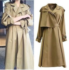 Trench Coat Casual, Style Trench Coat, Trench Coat Style, Duster Jacket, Clothes Diy, Long Trench, Trench Jacket, Long Trench Coat, Casual Coat