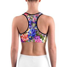 This gorgeous sports bra is made from moisture-wicking material that stays dry during low and medium intensity workouts. The bra has support material in the shoulder straps, double layer front, and a wide elastic band to ensure constant support. Black Sports Bra, Intense Workout, Elastic Band, Double Layer, Moisture Wicking Fabric, Moisture Wicking, Scoop Neckline, Sports Bra, White And Black