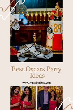 Get ready to host the ultimate Oscar party that will sweep the red carpet off its feet! From stunning chocolate Oscar statues to glamorous party favors, we've got everything you need for an unforgettable night. So, grab your popcorn and let's dive into the world of Oscar party ideas! Follow us for more party inspirations. Oscar Party Ideas, Oscars Party Ideas, Red Carpet Affair, Oscar Night, Beautiful Tablescapes, Oscars Party, Glamorous Party, Oscar Party, Stylish Party