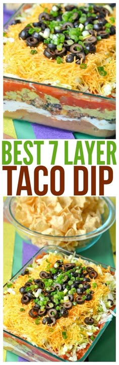 the best 7 layer taco dip recipe