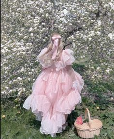 Sweet Girl Aesthetic, Bridgerton Gown, Caroline Core, Princess Core Aesthetic, Pink Aesthetic Soft, Coquette Pink Aesthetic, Faerie Core, Spring Core, Aesthetic Princess