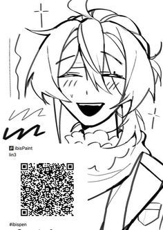 an anime character with long hair and a smile on her face, wearing a scarf