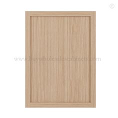 an unfinished wooden door on a white background