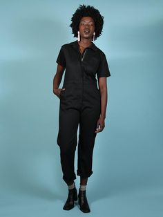 Utility Jumpsuits And Rompers With Pockets And Short Sleeves, Utility Style Short Sleeve Overalls For Workwear, Utility Short Sleeve Overalls For Workwear, Short Sleeve Cotton Overalls For Workwear, Cotton Short Sleeve Overalls For Workwear, Fitted Short Sleeve Jumpsuits And Rompers With Side Pockets, Cotton Utility Jumpsuit With Short Sleeves, Relaxed Fit Short Sleeve Overalls With Pockets, Cotton Utility Jumpsuits And Rompers With Short Sleeve