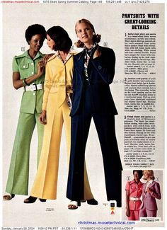 1975 Sears Spring Summer Catalog, Page 149 - Catalogs & Wishbooks Colleen Corby, Vintage Suits, Power Suit, Fashion Marketing, The 70s