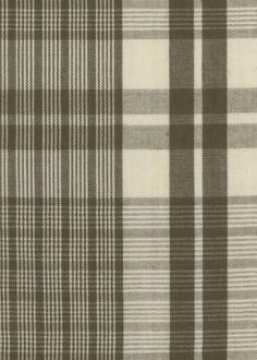 a brown and white plaid fabric