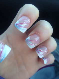 French Manicure Designs Sparkle, Gel French Manicure With Glitter, French Manicure Beach Designs, Beach French Manicure, Luminary Nails French Tip, French Nail Designs Spring, Summer French Manicure Designs, Gel French Manicure Designs, French Manicure With Design