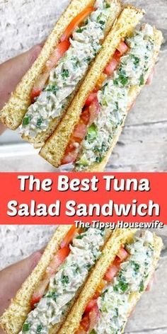 the best tuna salad sandwich recipe is made with fresh ingredients and no mayonnaise