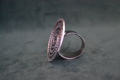 Completely handmade spiral sterling silver (925 silver) ring. Round-shaped with engraves. Byzantine Rings, Greek Ring, Spiral Ring, Artisan Rings, Gold Gemstone Ring, Greek Jewelry, Amethyst Ring, 925 Silver Rings, Engraved Rings