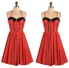 I love this one too! 1950s Fashion Dresses, Pinup Couture, 1950s Style, Pin Up Dresses, Halter Strap, 1950s Dress, 50s Fashion, Silver Screen, 1950s Fashion