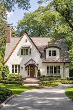 a large white house with lots of windows