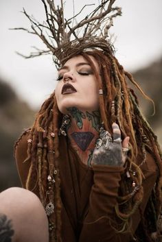 Woman Dreads, Photo Series Ideas, Sacred Feminine, Flawless Beauty, Fantasy Costumes, Witchy Woman, Hair Reference