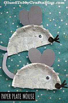 paper plate mouse craft for kids to make