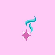 a pink background with blue and purple stars