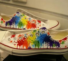 Paint Clothes, Painted Converse, Teacher Shoes