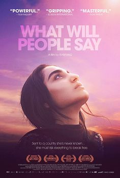 the movie poster for what will people say? with a woman looking up into the sky