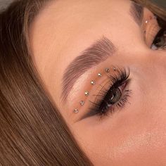 Gem Makeup, Concert Makeup, Rhinestone Makeup, Prom Eye Makeup, Smoky Eyes, Makijaż Smokey Eye, Dope Makeup, Eye Makeup Designs