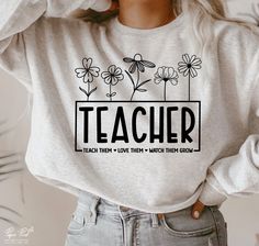 Teacher Shirt Svg, Gifts For Teacher, Teacher Craft, Teacher Sweatshirt, Shirt Prints, Teacher Png, Teacher Svg, Group Boards, Funny Teacher