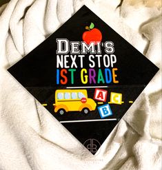 Custom Grad cap topper Pre K Graduation Cap Ideas For Boys, Graduation Cap Designs Preschool, Early Childhood Graduation Cap Ideas, Graduation Cap Designs Early Childhood Education, Kinder Grad Cap Ideas, Kindergarden Graduation, Graduation Cap Ideas, Pre K Graduation, Grad Hat