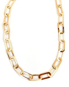 This Celia Paper Clip Chain Necklace is the perfect way to add a little extra to your look. The 18k gold necklace is tarnish resistant. It's the perfect accessory to elevate your everyday style. Length: 16" + 2" extender chain Waterproof Tarnish resistant 18K Gold plated stainless steel Hypoallergenic Trendy Tarnish-resistant Chain Link Necklace, Trendy Yellow Gold Chain Necklace With Adjustable Chain, Trendy Gold Tarnish-resistant Chain Necklace, Chic Gold Rectangular Chain Necklace, Chic Rectangular Gold Chain Necklace, Chic Gold-tone Tarnish-resistant Chain Necklace, Trendy Tarnish Resistant Link Chain Necklace, Chic Gold Chain Necklace Tarnish Resistant, Trendy Gold-tone Tarnish Resistant Chain Necklace