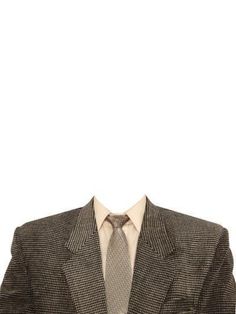 a man wearing a suit and tie standing in front of a white background