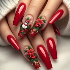 Made with AI @Copyright by អាណាចក្រសម្រស់ [[ Beauty Empire ]] 🇰🇭 Christmas Nail Ideas, Festive Nail Art, Christmas Nail Art Designs, Nail Art Designs Diy, Nail Swag, Festival Nails, Beautiful Nail Designs, Xmas Nails, Christmas Nail Designs