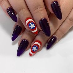 Captain America Nails, The New Avengers, Avengers End Game, America Nails, End Game, New Avengers