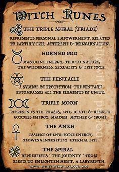 win your ex back Witch Runes, Runes Meaning, Witch Symbols, Horned God, Moon Pentacle, Triple Spiral, Male Witch, Black Jasper