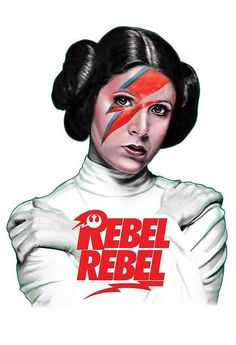 a woman with her face painted like the star wars character, rebel depei