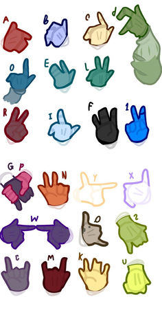 an image of different colored hands and fingers