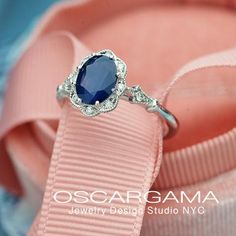 Oval Halo Engagement Ring, Jewelry Design Studio, Vintage Inspired Engagement Rings, Timeless Engagement Ring, Vintage Engagement Rings Sapphire, Engagement Rings Vintage Halo, Engagement Ring Vintage, Opal Engagement, Sapphire Engagement Ring Blue