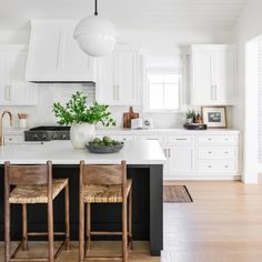 the kitchen is clean and ready to be used as a dining room or family room