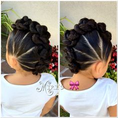 African American Girls Hairstyles Kids, Girl Mohawk, Braided Mohawk Hairstyles, Easy Hairstyles For Medium Hair, Hairstyles Kids, Mohawk Hairstyles