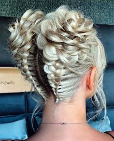 Hair Styles Dance, Fairy Braids Hairstyles, Fairy Braids, Short Shaggy Haircuts, Hairstyles For Black Hair, Hairstyles Styles, Rave Hair, Braided Prom Hair, Bridal Hair Updo