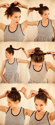 How to do a perfect knot Easy Top Knot, Dunner Wordend Haar, Top Knot Bun, Overnight Curls, Luxy Hair, Travel Hairstyles, Hair Knot, Peinados Recogidos, Hair Wraps