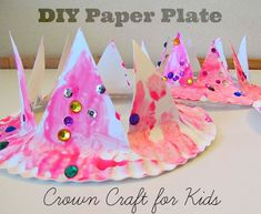 paper plate crown craft for kids to make