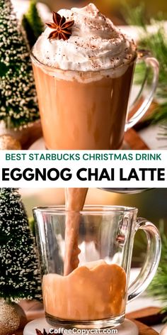 eggnog cha latte is the best starbucks christmas drink