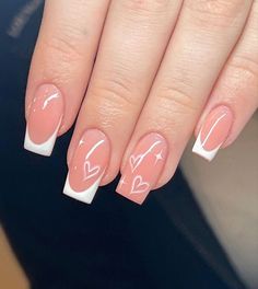 Gradation Nails, Simple Gel Nails, Acrylic Nails Designs, White Nail