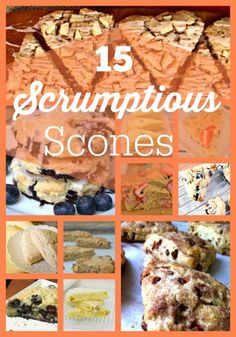 the cover of 15 scrumptious stories with pictures of different desserts and pastries