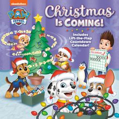 Celebrate Christmas with Nickelodeon's PAW Patrol in this storybook, which features a lift-the-flap holiday countdown calendar! It's time for the Adventure Bay Holiday Spectacular, and Marshall, Skye, Tracker, and the rest of the pups from Nickelodeon's PAW Patrol have a lot to do. Can they set up the stage, learn a song, and stop Mayor Humdinger's meddling in time for the show? Boys and girls ages 3 to 7 can join in the festivities in this hardcover storybook that includes a Christmas countdown Paw Patrol Books, Paw Patrol Christmas, Christmas Books For Kids, Holiday Countdown, Christmas Countdown Calendar, Paw Patrol Nickelodeon, Pet Monkey, Countdown Calendar, Celebrate Christmas