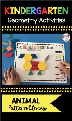 an animal pattern blocks activity for children