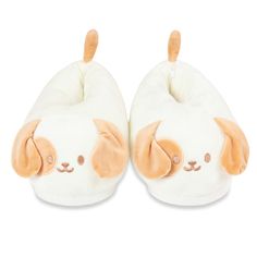 Anirollz Puppiroll Cute Character Stuffed Animal Plush Slippers - One Size Comfy wearable Anirollz here! These comfortable slippers snuggle around your feet and keeps them warm in the winter💜 Kawaii Puppy Dog stuffed animal plush indoor room slippers One Size (fits up to US Women's size 8.5) High quality, reinforced stitching Comfy foam cushioned bottom Stuffed with 100% premium polyester filling Anti-slip bottom finish Size : (One slipper) Approx. W 6.5" x L 10.5"" x H 4.5" Material : Polyeste Cute Plush Indoor Slippers, Room Slippers, Winter Kawaii, Kawaii Puppy, Dog Slippers, Dog Stuffed Animal, Plush Slippers, Stuffed Animal Cat, Pet Dogs Puppies