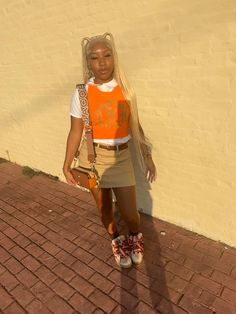 FB: Kiora Amanti Senior First Day Of School Outfit Uniform, School Uniform Birthday Outfit, Dress To School, Cute Back To School Outfits Uniform, Back To School Uniform Ideas, Cute Uniform Ideas For School, First Day Of School Outfits Highschool Freshman Baddie