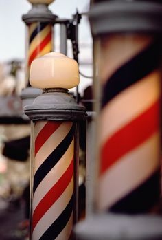 Barber Shop Pole, Shaved Hair Cuts, Victory Rolls, Barber Pole, Vintage Barber, Barber Tools, Mens Haircuts, Barber Chair, Barber Life