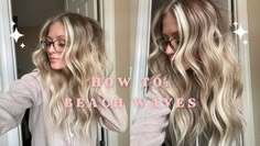 Big Beachy Waves Long Hair, Creating Waves In Hair, How To Get Tousled Waves, How To Wavy Curls, Undone Waves Tutorial, Best Beach Waves Hair, Half Wave Hair, Long Wavy Hair How To, How To Get Waves With A Curling Iron